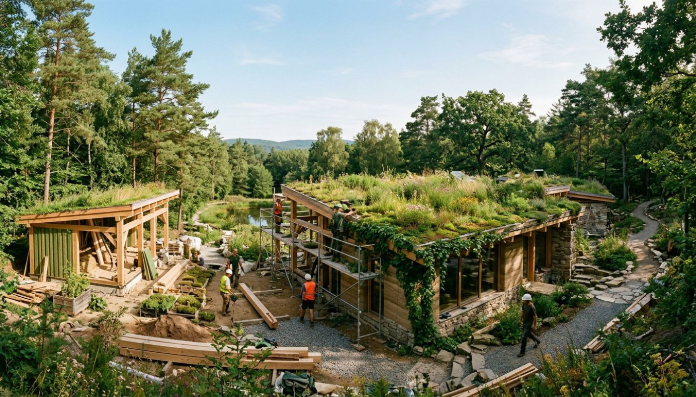 Construire avec la nature : solutions extérieures qui transforment un chantier