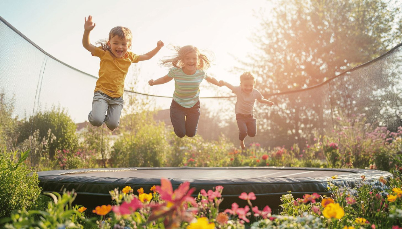 Les avantages d'un trampoline familial pour l'activité physique des enfants